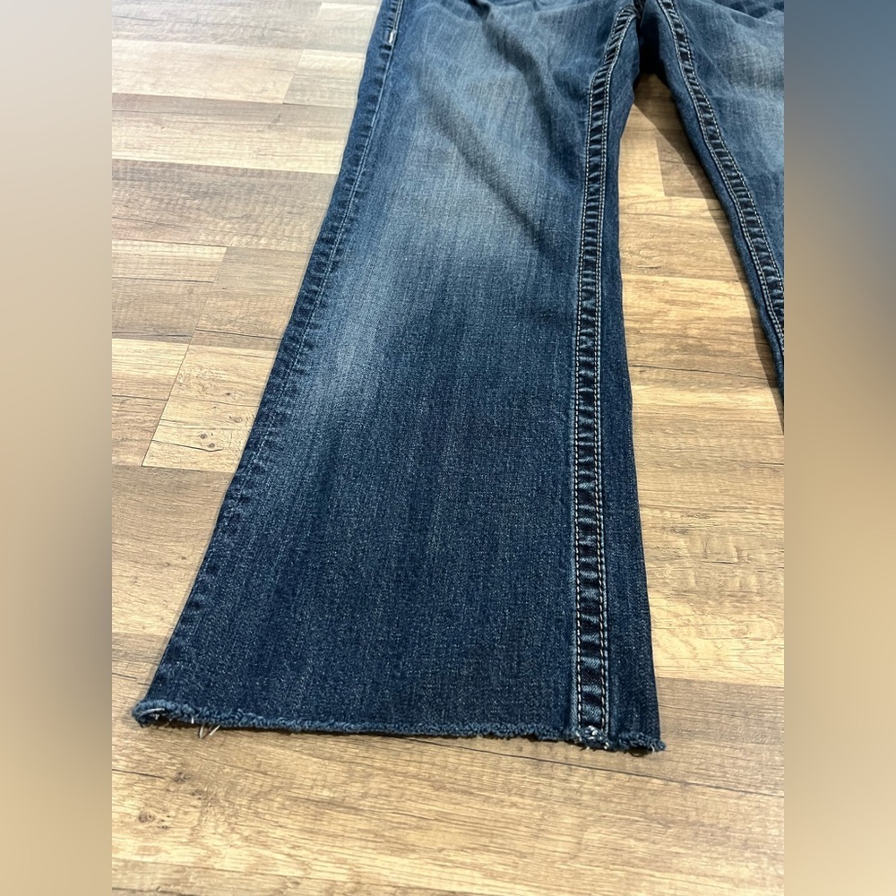 Vigoss The Dallas Slim Boot Woman’s Dark Wash Sturdy Western Bling Jeans 16 - Picture 4 of 16